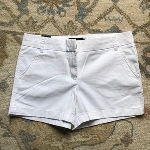 JCREW white chino shorts NWT